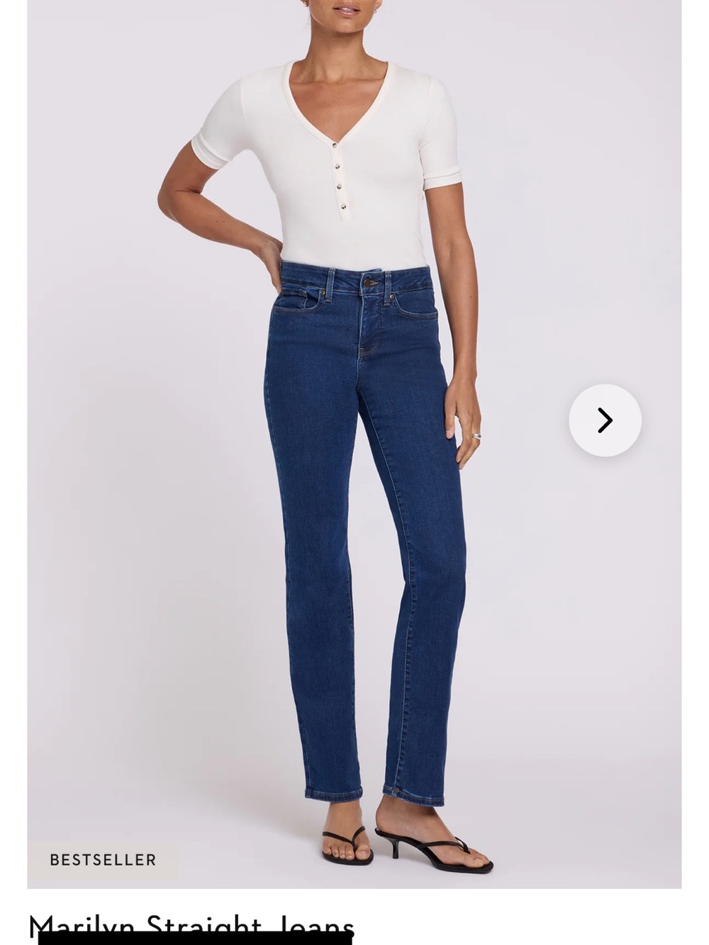Marilyn Straight Jeans - Dark Blue (Quinn)